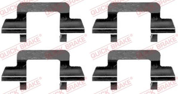 QUICK BRAKE 1091243 - Set accesorii, placute frana aaoparts.ro