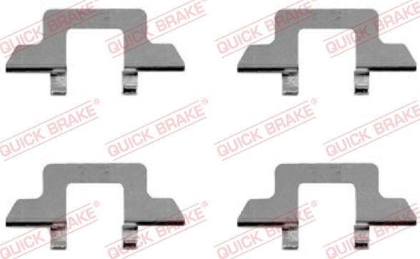 QUICK BRAKE 1091242 - Set accesorii, placute frana aaoparts.ro