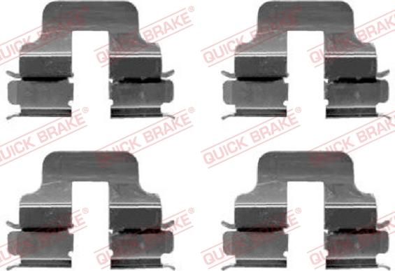 QUICK BRAKE 1091247 - Set accesorii, placute frana aaoparts.ro