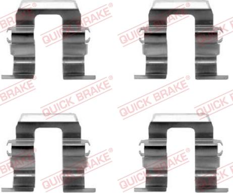 QUICK BRAKE 1091259 - Set accesorii, placute frana aaoparts.ro