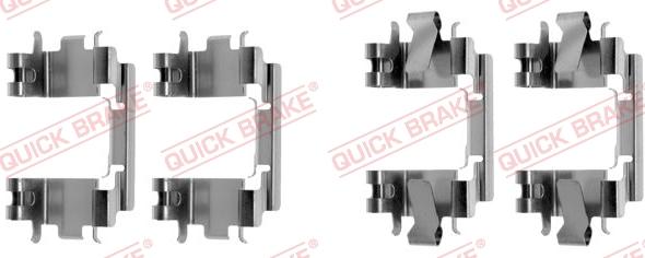 QUICK BRAKE 1091257 - Set accesorii, placute frana aaoparts.ro