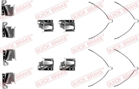 QUICK BRAKE 1091269 - Set accesorii, placute frana aaoparts.ro