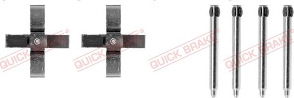 QUICK BRAKE 1091266 - Set accesorii, placute frana aaoparts.ro