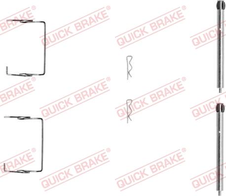 QUICK BRAKE 1091267 - Set accesorii, placute frana aaoparts.ro