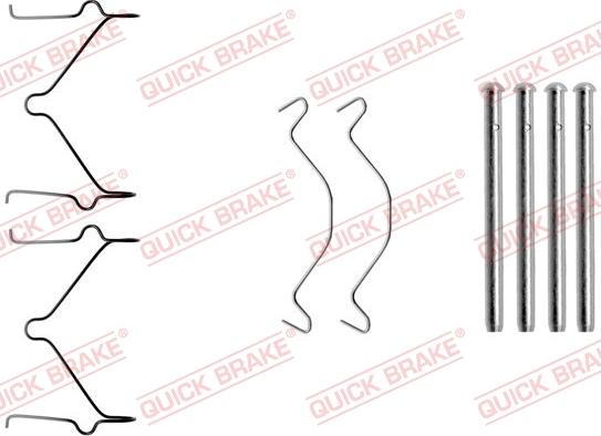 QUICK BRAKE 1091209 - Set accesorii, placute frana aaoparts.ro