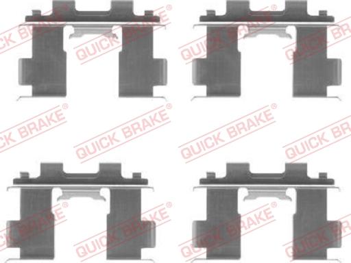 QUICK BRAKE 1091205 - Set accesorii, placute frana aaoparts.ro