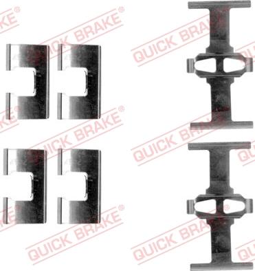 QUICK BRAKE 1091203 - Set accesorii, placute frana aaoparts.ro