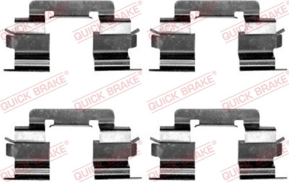 QUICK BRAKE 1091216 - Set accesorii, placute frana aaoparts.ro