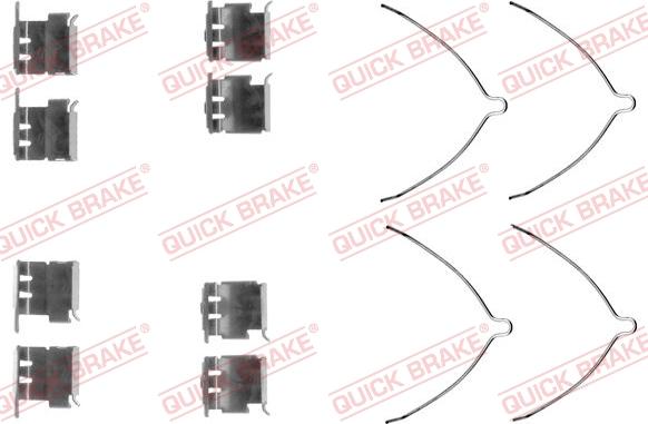 QUICK BRAKE 1091289 - Set accesorii, placute frana aaoparts.ro