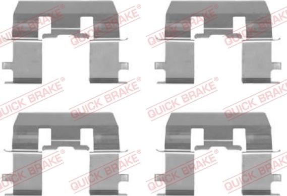 QUICK BRAKE 1091281 - Set accesorii, placute frana aaoparts.ro