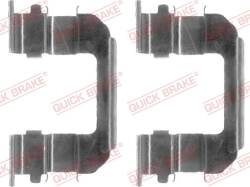 QUICK BRAKE 109-1287-1 - Set accesorii, placute frana aaoparts.ro