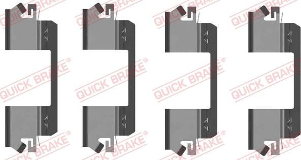 QUICK BRAKE 1091234 - Set accesorii, placute frana aaoparts.ro