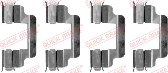 QUICK BRAKE 1091230 - Set accesorii, placute frana aaoparts.ro