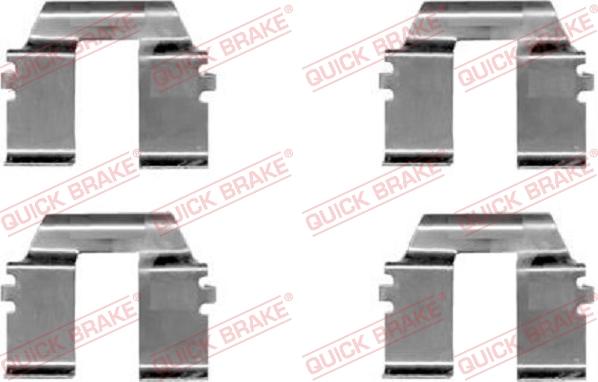 QUICK BRAKE 1091232 - Set accesorii, placute frana aaoparts.ro