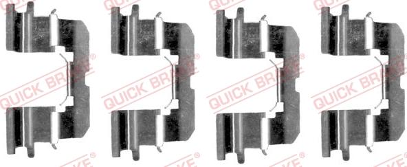 QUICK BRAKE 1091227 - Set accesorii, placute frana aaoparts.ro