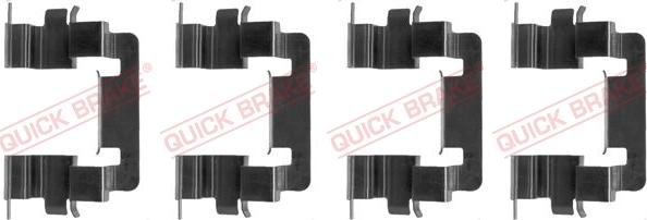 QUICK BRAKE 1091278 - Set accesorii, placute frana aaoparts.ro