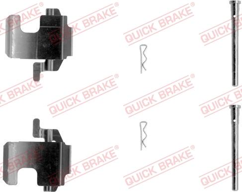 QUICK BRAKE 1091273 - Set accesorii, placute frana aaoparts.ro