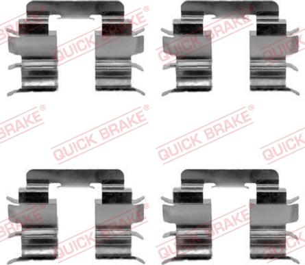 QUICK BRAKE 1091272 - Set accesorii, placute frana aaoparts.ro