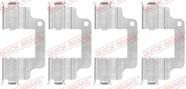 QUICK BRAKE 1091740 - Set accesorii, placute frana aaoparts.ro