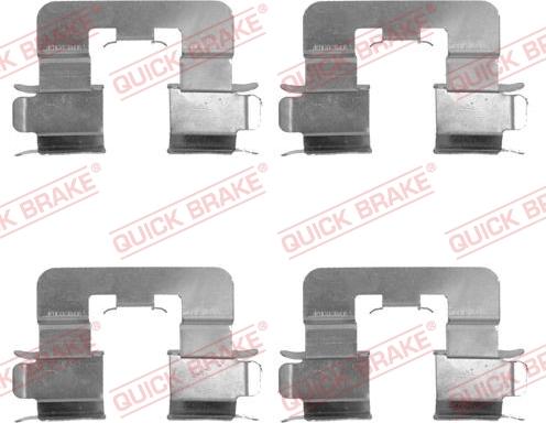 QUICK BRAKE 1091741 - Set accesorii, placute frana aaoparts.ro