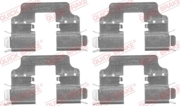 QUICK BRAKE 1091750 - Set accesorii, placute frana aaoparts.ro