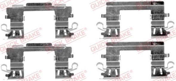 QUICK BRAKE 1091757 - Set accesorii, placute frana aaoparts.ro