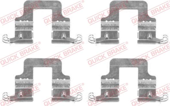 QUICK BRAKE 1091766 - Set accesorii, placute frana aaoparts.ro