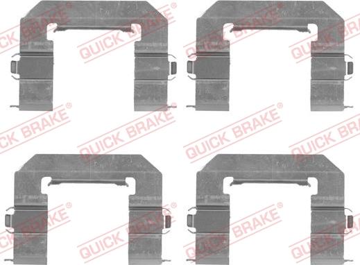 QUICK BRAKE 1091761 - Set accesorii, placute frana aaoparts.ro