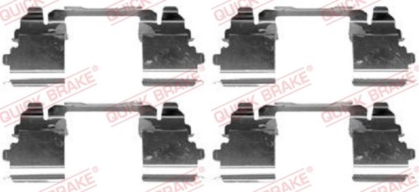 QUICK BRAKE 1091768 - Set accesorii, placute frana aaoparts.ro