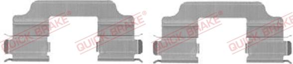QUICK BRAKE 109-1709-1 - Set accesorii, placute frana aaoparts.ro