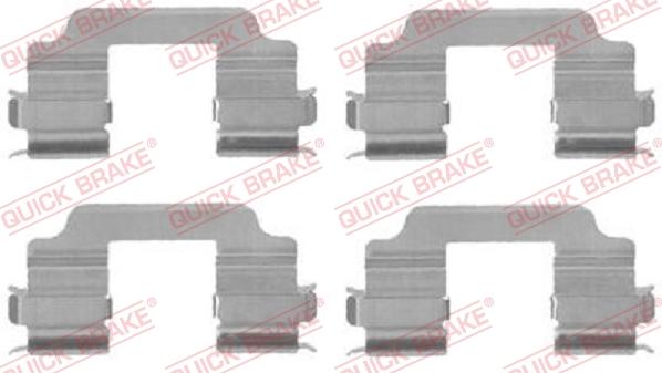 QUICK BRAKE 109-1709 - Set accesorii, placute frana aaoparts.ro