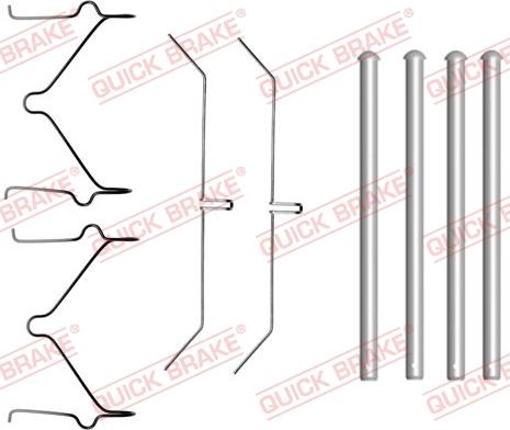 QUICK BRAKE 1091701 - Set accesorii, placute frana aaoparts.ro