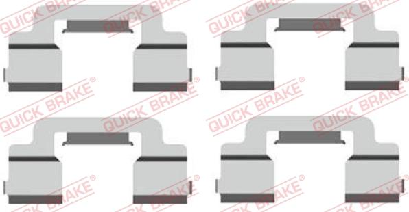 QUICK BRAKE 1091703 - Set accesorii, placute frana aaoparts.ro