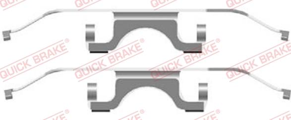 QUICK BRAKE 1091702 - Set accesorii, placute frana aaoparts.ro