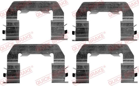 QUICK BRAKE 1091719 - Set accesorii, placute frana aaoparts.ro