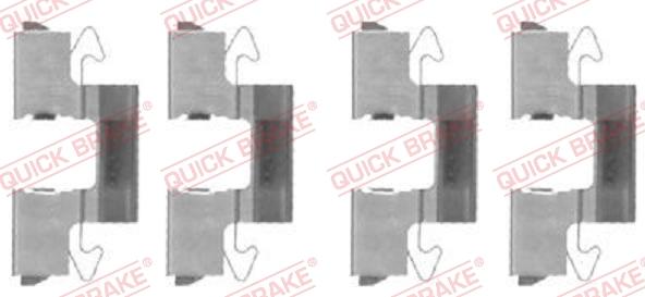 QUICK BRAKE 1091714 - Set accesorii, placute frana aaoparts.ro