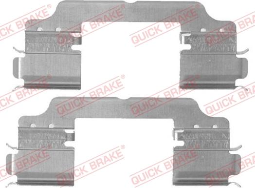 QUICK BRAKE 109-1716-1 - Set accesorii, placute frana aaoparts.ro