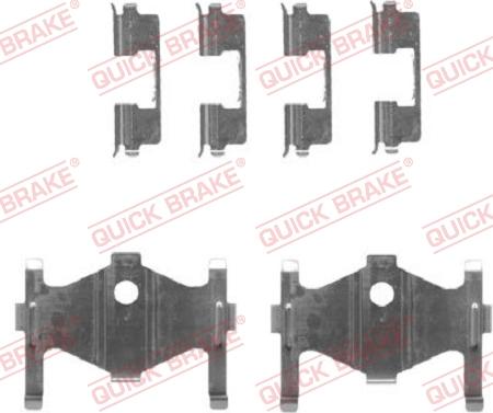 QUICK BRAKE 1091710 - Set accesorii, placute frana aaoparts.ro