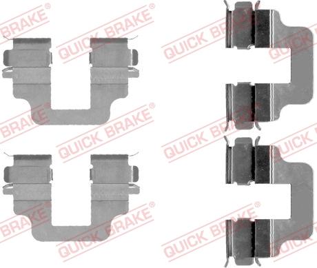 QUICK BRAKE 1091712 - Set accesorii, placute frana aaoparts.ro