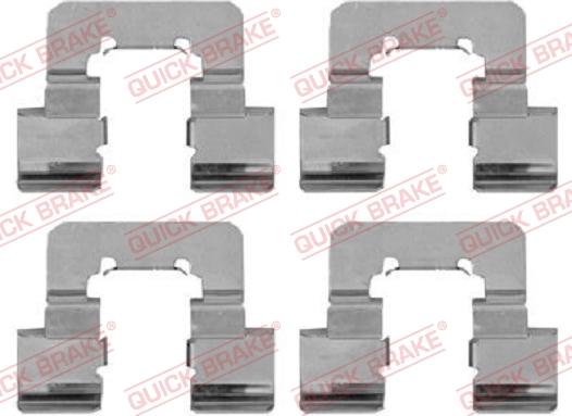 QUICK BRAKE 1091781 - Set accesorii, placute frana aaoparts.ro