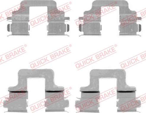 QUICK BRAKE 1091731 - Set accesorii, placute frana aaoparts.ro