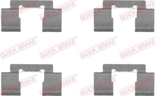 QUICK BRAKE 1091732 - Set accesorii, placute frana aaoparts.ro