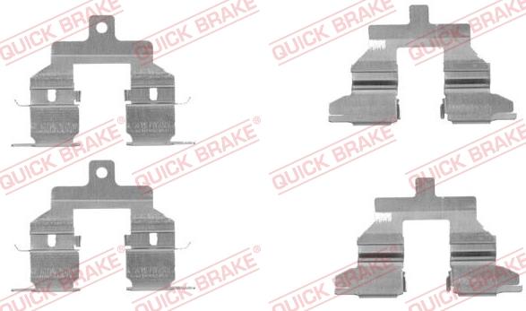 QUICK BRAKE 1091737 - Set accesorii, placute frana aaoparts.ro