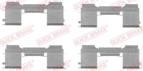 QUICK BRAKE 1091729 - Set accesorii, placute frana aaoparts.ro