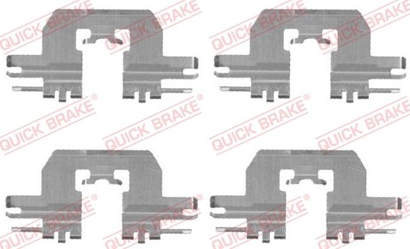 QUICK BRAKE 1091724 - Set accesorii, placute frana aaoparts.ro