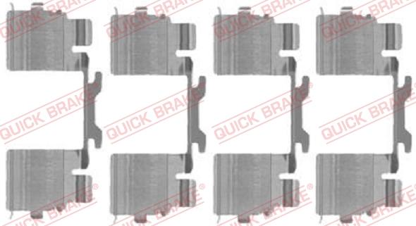 QUICK BRAKE 1091725 - Set accesorii, placute frana aaoparts.ro