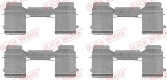 QUICK BRAKE 1091726 - Set accesorii, placute frana aaoparts.ro