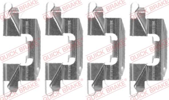 QUICK BRAKE 1091720 - Set accesorii, placute frana aaoparts.ro