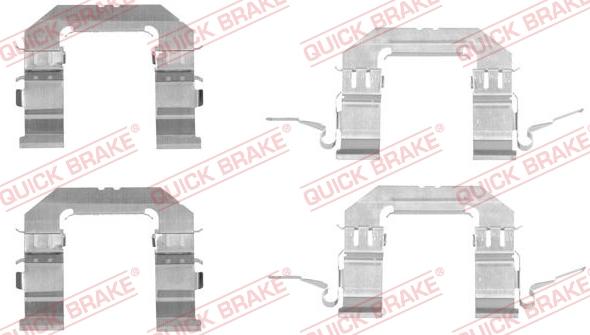 QUICK BRAKE 1091722 - Set accesorii, placute frana aaoparts.ro