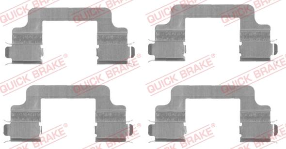 QUICK BRAKE 1091727 - Set accesorii, placute frana aaoparts.ro